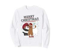 Buon Natale We Bare Bears Joyful Festive Fun Design Felpa