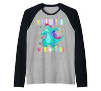 Buon primo giorno di 5 ° grado Insegnante Ritorno a scuola Maglia con Maniche Raglan