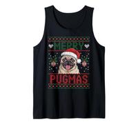 Buon Pugmas Dog Pug Brutto Maglione di Natale Canotta