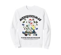 Buon Rickmas Felice Festa Umana Divertimento Felpa