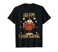 Buon Ringraziamento 2025 Divertente Turchia Day Family Dinner Maglietta