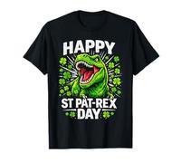 Buon San Pat Rex Day a Rex Dinosaur Dino Saurus Boys Maglietta