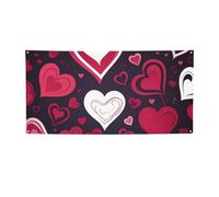 Buon San Valentino Banner e segni Outdoor Indoor Party Decorazione Banner Personalizzato con Occhielli Sfondo Compleanno Sfondo Poster Foto Sfondo per Matrimonio Evento Piccolo