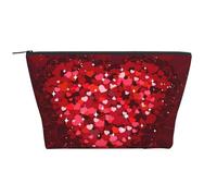 Buon San Valentino, Borsa da toilette Borsa per trucco Borsa per cosmetici Borsa da toilette da viaggio portatile
