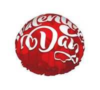 Buon San Valentino Cuffie da doccia Cuffia da bagno riutilizzabile Cappello da doccia elastico da bagno Morbido impermeabile per cappucci per capelli di tutte le lunghezze