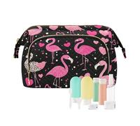 Buon San Valentino Flamingo Pesca Borsa Da Viaggio Portatile Della Moneta Delle Donne Della Borsa per Grande Capacità bolsas para monedas de mujer, Buon San Valentino fenicottero pesca, moderno