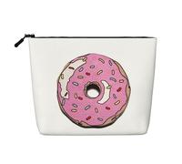 Buon San Valentino1 Borsa da viaggio per il trucco in canapa finta Borsa cosmetica per donne e ragazze