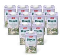 Buona BBmilk DG Liquido 500ml Pack da 12, BB Milk 0 12 Liquido Pronto all’Uso per Coliche Neonato, Stitichezza e Distensione Addominale, Alimento a Fini Medici Speciali, Con GOS, HMO, DHA e Nucleotidi