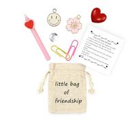 Buona fortuna Significato Borsa piccola Accessorio Regalo Ricordo fortunato Amicizia/Regalo mi manchi Buona fortuna per l'esame Regalo di positività (friendship bag)