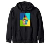 Buona Fortuna Trolls Colorful Pop Art Felpa con Cappuccio