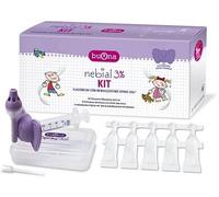 Buona Kit Nebial 3% Soluzione ipertonica acido ialuronico 20 flaconcini + nebulizzatore Spray-sol