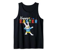 Buona Pasqua Block Building Dabbing Rabbit Brick Builder Canotta