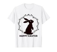 Buona Pasqua Bunny Egg Caccia Domenica Primavera Festa Cristiana Maglietta