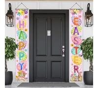 Buona Pasqua Distici per Porta Coniglietto Pasquale e Uova di Pasqua Striscione Decorazioni per Interno ed Esterno Decorazioni per la Festa di Pasqua e Primavera