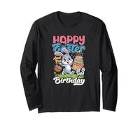 Buona Pasqua e Sì, è Il Mio Compleanno Funny Bunny Cake Maglia a Manica
