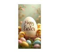 Buona Pasqua inizia qui! Scegliete [Tenda per porta con stampa a uovo di Pasqua] per portare a casa i colori della primavera e migliorare immediatamente il gusto della vostra casa. Kjn40 (A), 200 x 90