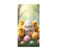Buona Pasqua inizia qui! Scegliete [Tenda per porta con stampa a uovo di Pasqua] per portare a casa i colori della primavera e migliorare immediatamente il gusto della vostra casa! Kjn40 (C, 200 x 90
