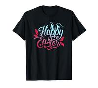 Buona Pasqua Minimal Bunny Hoppy Design Festive Easter Maglietta