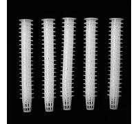 Buona permeabilità all'aria Materiale PP Cestino per coltivazione di fiori in vaso idroponico 100Pcs Buona tenacità per verdure idroponiche per migliorare il tasso di sopravvivenza(white)
