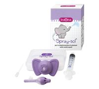BUONA SPRAY-SOL KIT 5 PEZZI 1 SPRAY SOL + 1 SIRINGA LUER LOCK DA 5 ML + 1 AGO CANNULA + ELEFANTINO COPRI-SIRINGA