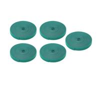 Buona Vegetale Riutilizzabile, Comodi Autoadesivi, Nylon, Cinghia da Giardino, Cravatte Alberi Supporto Pianta Liscio, Verde Scuro, 5 Rotoli, Default