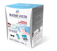 Buona Vista - Salviette Pulizia Occhiali - Con Formula Igienizzante - Speciale Materiale Antigraffio - Monouso - Formato: 54 Salviette Incartate Singolarmente