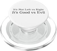 Buona vs Evil Unity Messaggio non sinistra contro destra politica PopSockets PopGrip per MagSafe