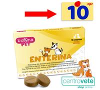 Buonapet ENTERINA 10 Compresse per Cani Gatti →Supporto Intestino x Diaree Acute