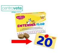 Buonapet ENTERINA FLOR 20 Compresse per Cani Gatti → Supporto Flora Intestinale