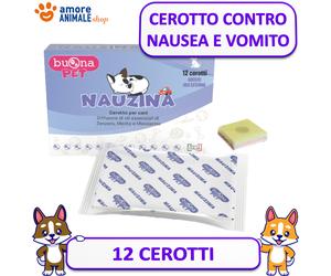 Buonapet Nauzina 12 Cerotti per Cani - Diffusore Oli essenziali Nausea/Vomito