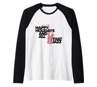 Buone Feste e Tutto Quel Jazz Musicista sassofonista Maglia con Maniche Raglan