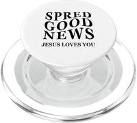 Buone notizie Gesù ti ama ispirare amore di Dio cristiano PopSockets PopGrip per MagSafe