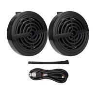 Buone prestazioni Set clacson per auto con tono 12V Dimensioni compatte Diametro 92 mm Potente corrente 6A per un avviso acustico chiaro Clacson in acciaio inossidabile