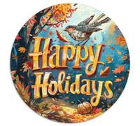 Buone vacanze 1000 Pezzi Puzzle Giochi Di animale Puzzle Circolare Giochi Intellettuali Per Adulti E Bambini Puzzle Creativo Giogattotolo Antistress Giochi Regali Unici (67.5x67.5cm)