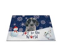Buone Vacanze Invernali Sulla Neve Con Il Mio Adorabile Cane Setter Inglese Tappeto Ingresso Casa Resistente Tappetino Da Bagno Divertenti Zerbino Di Benvenuto Per Interno Soggiorno Balcone 40X60Cm
