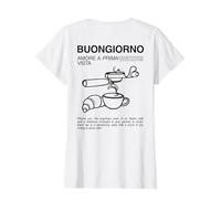Buongiorno - Amore... X Barista caffè - Backprint Maglietta