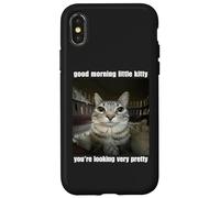 Buongiorno Little Kitty, stai cercando un meme molto carino Custodia per iPhone X/XS