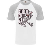 Buongiorno Mamma Caffè Halloween Maglietta Baseball Uomo S/S