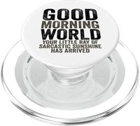 Buongiorno Mondo Raggio del Sarcasmo Sarcastico Sunshine PopSockets PopGrip per MagSafe