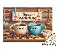 Buongiorno Puzzle 1000 Pezzi Carta riciclata per adulti Puzzle per adulti Gioco difficile e stimolante Ottima idea regalo per creatività e regali 52x38cm/1000pcs