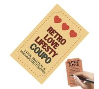 Buoni amore, 24 carte coupon romantiche, buoni vintage, coppie | 24 Buoni romantici offrono dolci modi per condividere tempo di qualità, gesti premurosi e momenti speciali con una moglie