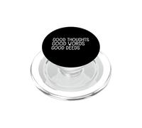 Buoni pensieri Buone parole Buone azioni/Affermazione positiva PopSockets PopGrip per MagSafe