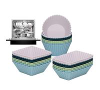 Buoni per muffin in silicone - per muffin pasticceria | Tazze in silicone riutilizzabili e spessi facili per la preparazione di dolci, pane, dolciumi