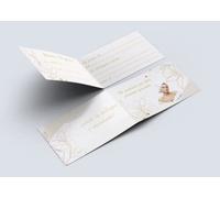 Buoni Regalo Pieghevoli utilizzabili come Gift Card, Coupon, Voucher, biglietto Offerta e Sconto, Biglietti Omaggio per Negozi Estetista Parrucchiera, Centro Massaggi