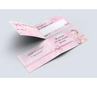 Buoni Regalo Pieghevoli utilizzabili come Gift Card, Coupon, Voucher personalizzabile, biglietto Offerta, Biglietti Omaggio per Negozi Estetista Parrucchiera, Centro Massaggi