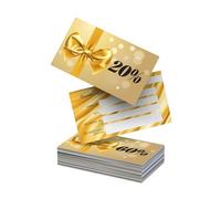 Buoni Sconto 20%-50%: Per Estetiste, Parrucchieri, SPA - 100 Coupon Personalizzabili, Carta di Lusso - Premia la Fedeltà dei Tuoi Clienti! (Design 2, 30%)