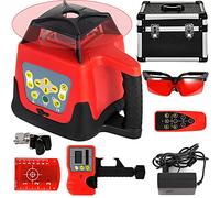 BuoQua Laser Rotante 360° Rosso Autolivellante Livella Rotante Colore Rosso a 5 Gradi Portata 500 m, IP54 Resistenza all'Acqua, Livello Laser Impermeabile -20ºC - 45ºC