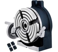 BuoQua VEVOR Tavola Rotante 150 mm, Set di Piastre di Separazione a 360 Gradi, con Dimensioni di Base Orizzontali 180 x 170 mm, Altezza 80 mm, argento