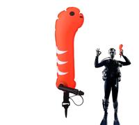 Buoy Float, Mini Inflatable Diving Buoy, Cartoon Animal-shaped Eel Nylon Buoys,Foldable Reflective Floating Marker Gear With Cartoon Animals Design, Swim Buoys For Open Water Swimming Pool