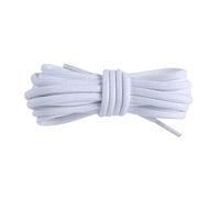 BupiMufi 5 mm, robusti lacci tondi, resistenti per scarpe sportive, da trekking, 120 - 140 cm, bianco, 140